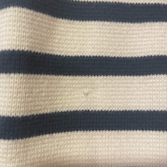 Vintage LL Bean Striped Quarter Zip Pullover Sweater Men’s Medium - Picture 5 of 5